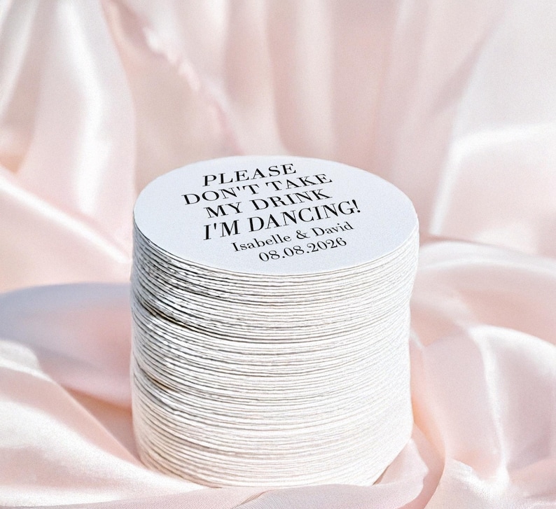 Personalized coasters please don't take my drink, wedding coasters, custom coasters, drink coasters, bar coasters, party coasters image 3