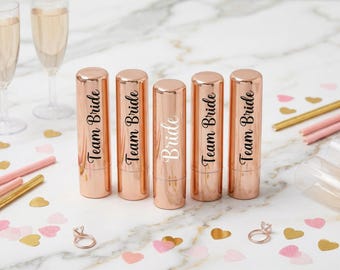 Balsamo labial personalizado para despedida de soltera, oro rosa, para la novia equipo de la novia, amigas, Regalos Damas, Accesorios Novia
