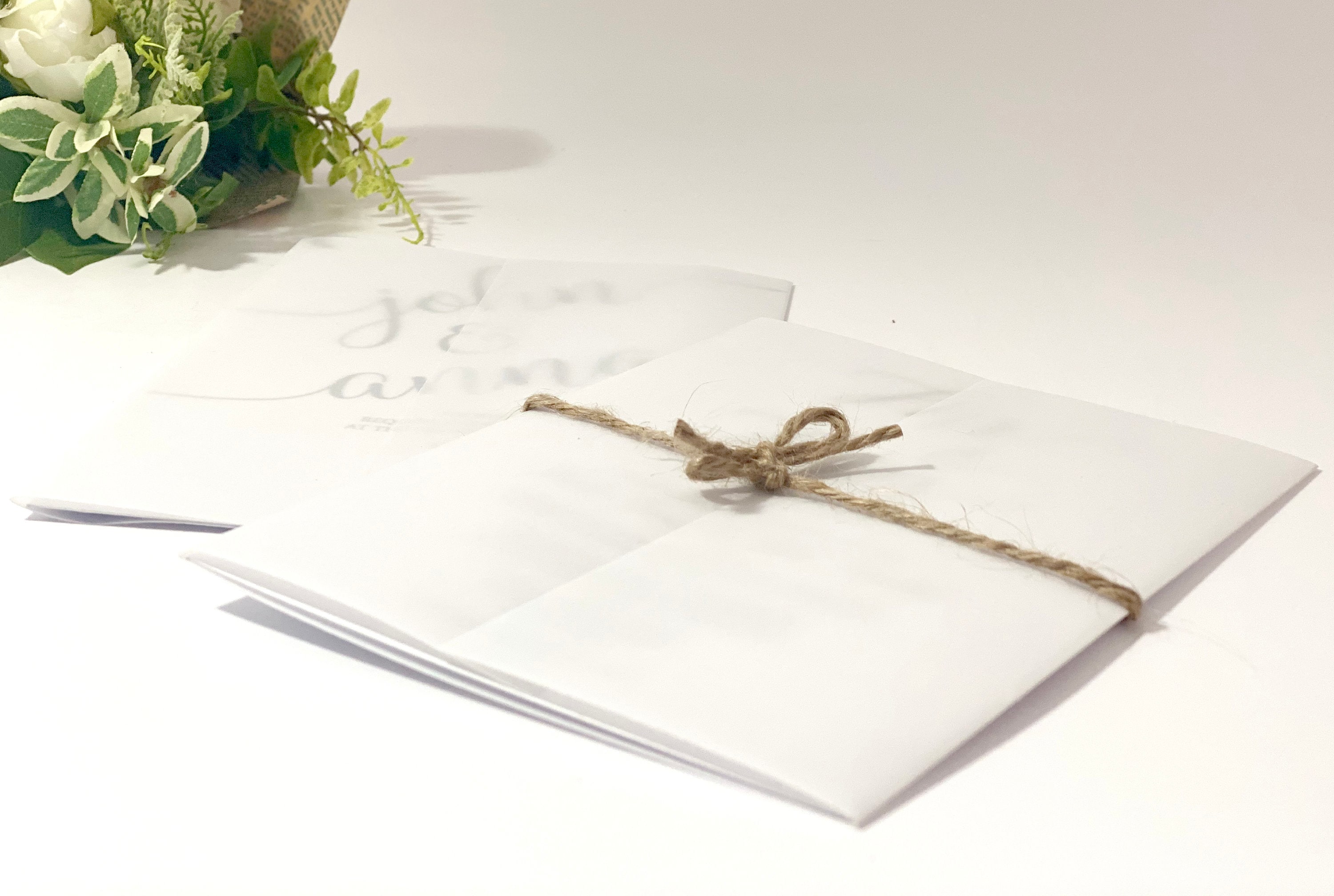 Vellum Jacket for A5 Wedding Invitations Vellum Wrap Vellum Etsy