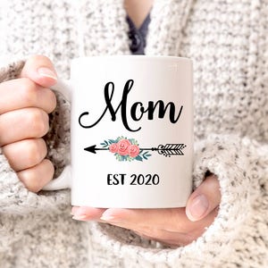 Mom gifts, Mom established mug, New mom mug, Mom est 2018, New mom gift, Baby Shower Gift, Mom gifts, Expecting Mom Gift, New Baby Gift