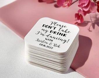 Hochzeitsuntersetzer, Hochzeitsgeschenke, Hochzeitsdekorationen, Hochzeitseinladungen, Hochzeitsuntersetzer, Papieruntersetzer, Riegel, Logos, Namen