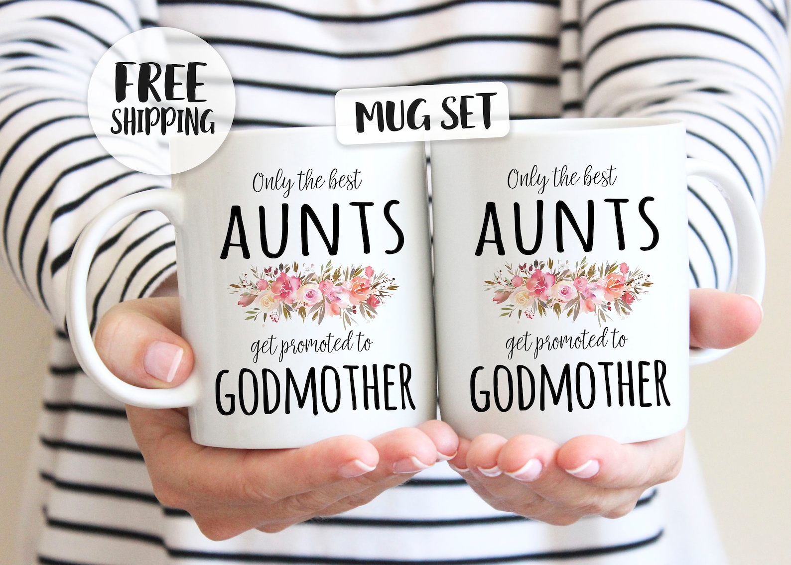Best Aunts Get Promoted to Godmother Godmother Proposal Two | Etsy