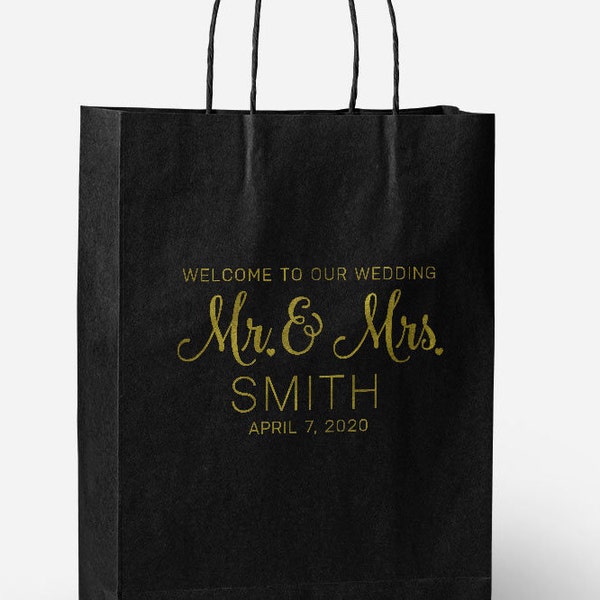 Wedding welcome bags, Personalized Welcome to Our Wedding bags, Wedding Guest Bags, Hotel Welcome Bags, Wedding gift bags, wedding favors