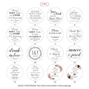 Personalized coasters please don't take my drink, wedding coasters, custom coasters, drink coasters, bar coasters, party coasters image 4