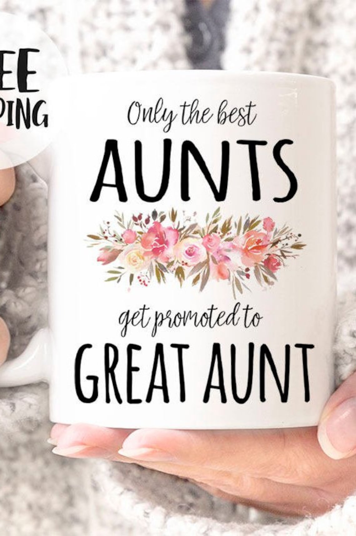 Only the Best Aunts Get Promoted to Great Aunt MUG New Aunt - Etsy