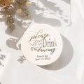 Beverage coasters, coasters wine, wedding coaster dancing, wedding coasters custom, wedding coasters please don't take my drink, gold foil product logo