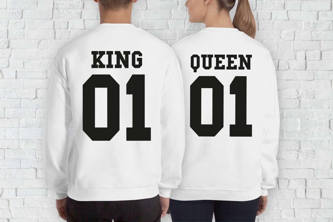 Queen y King sudaderas pareja rey y reina regalo aniversario - Etsy México Queen y King sudaderas pareja rey y reina regalo aniversario - Etsy México