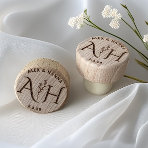 Personalisierter Weinflaschenverschluss als Hochzeitsgeschenk, Junggesellinnengeschenk, Brautpartygeschenk, Geburtstagsgeschenk, Taufgeschenk, Werbeartikel
