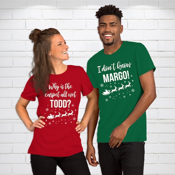Xmas Couple Todd & Margo Ugly Christmas T-Shirt Xmas Couple Todd & Margo Ugly Christmas T-Shirt