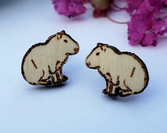 Capybara Stud Earrings