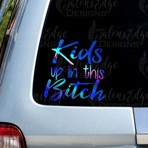 Grandkids Up In This Bitch Car Decal Window Decal Decal For Etsy