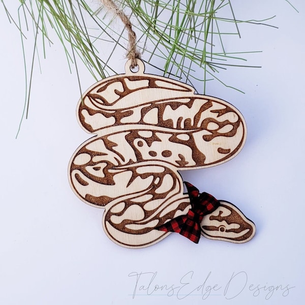 Python Ornament - Personalized - Add Your Pet's Name - Python Ornament - Snake - Reptile - Snakes - Holiday - Christmas Tree - Ball Python