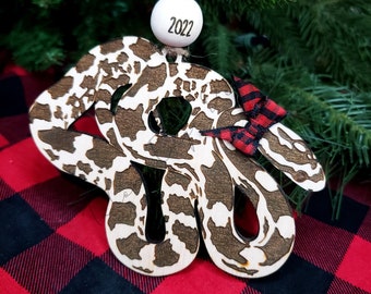 Corn Snake Ornament - Personalized - Add Your Pet's Name - Rat Snake Ornament - Snake - Reptile - Snakes - Holiday - Christmas Tree