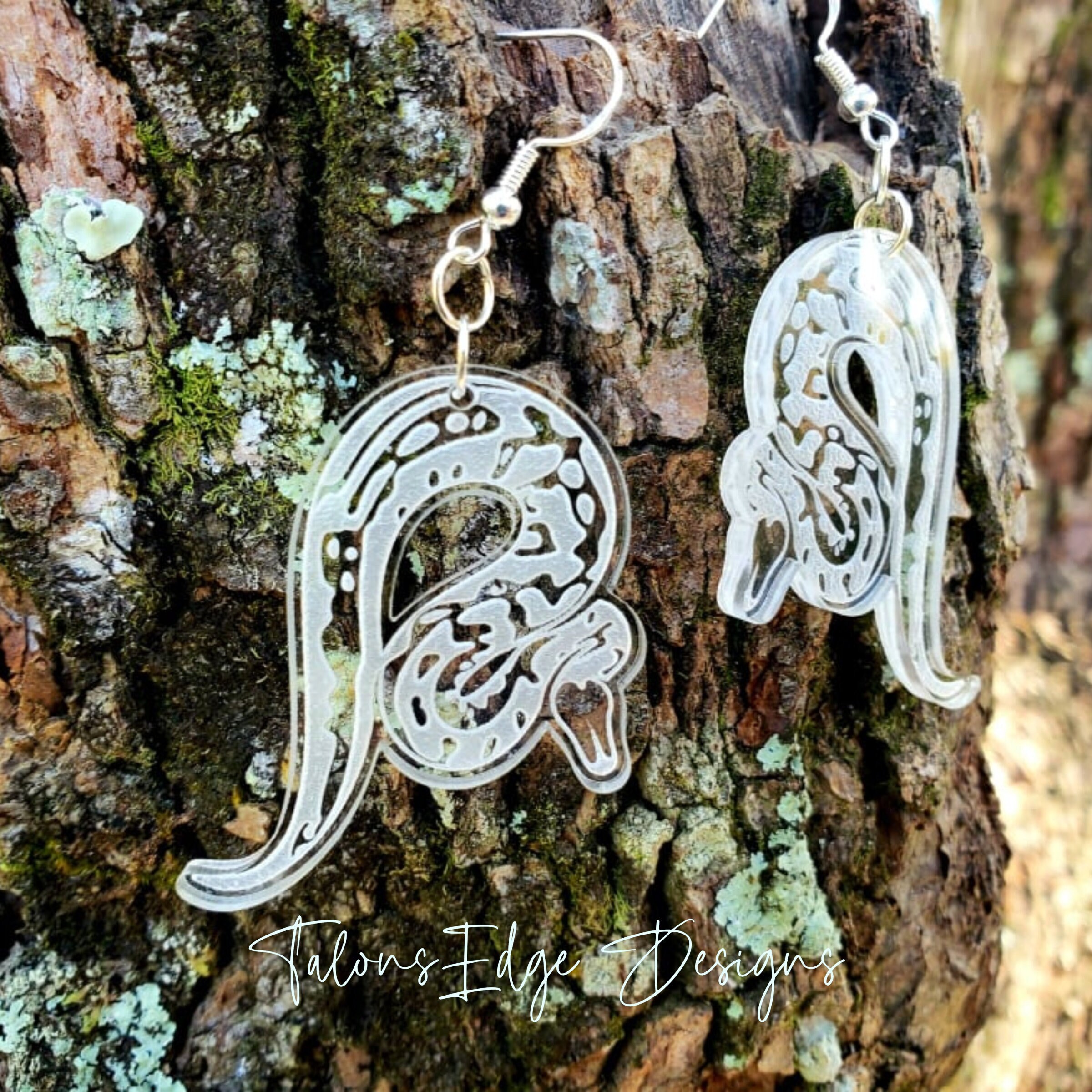 Ball Python Acrylic Earring Snake Earrings Python Dangle | Etsy