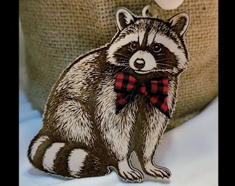 Raccoon Ornament - Personalized - Add Your Pet's Name - Trash Panda - Trash Friends
