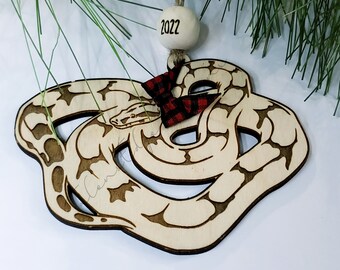 Boa Ornament - Personalized - Add Your Pet's Name - Red Tail Boa Ornament - Snake - Reptile - Snakes - Holiday - Christmas Tree