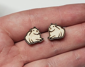 Capybara Stud Earrings