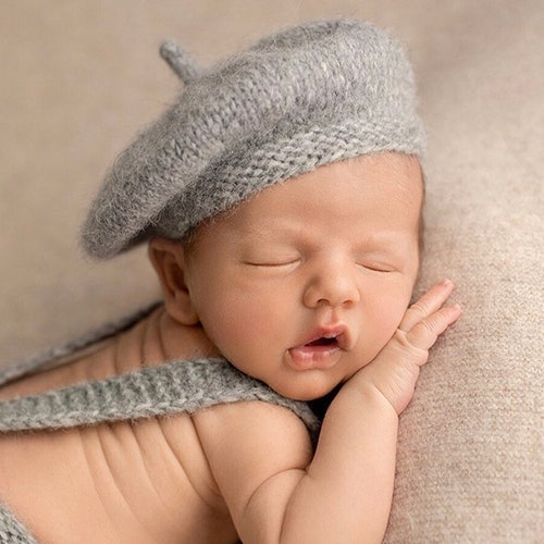 Newborn Beret Hat Newborn French Hat 