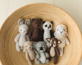 handmade felt stuffed animals