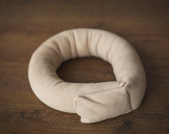 Newborn FILLED Posing Sausage Pillow, Newborn Doughnut Poser, Newborn Posing Pod, Newborn Photography Props, Newborn Posing Pillow Props