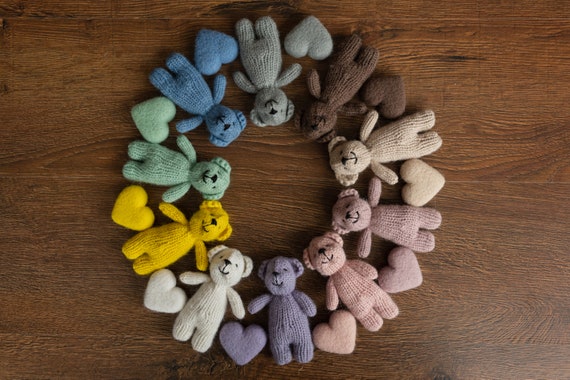 Ours en peluche en laine merinos pour la photographie de nouveau ne accessoire d ours en peluche tricote pour nouveau ne couverture en laine merinos pour nouveau ne accessoires pour nouveau ne pour la...
