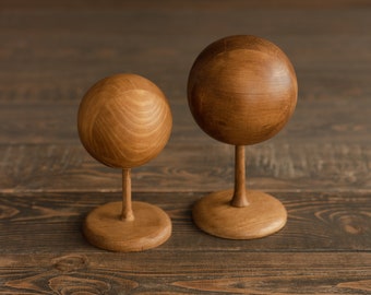 Soporte de madera para cabeza de recién nacido, maniquí de madera para cabeza de recién nacido, accesorios para fotografía de recién nacidos, accesorios de madera para recién nacidos, cabeza de maniquí de madera para recién nacido