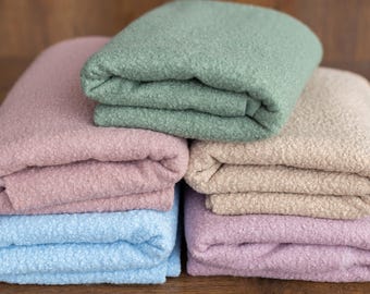 Fondo de osito de peluche para fotografía de recién nacidos, fondo de tela de pelo rizado para recién nacidos, accesorios de capas para recién nacidos, foto de tela para posar para recién nacidos