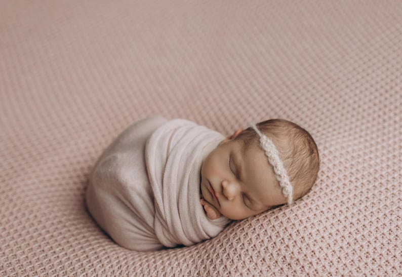 Long Newborn Melange Wrap for Photography, Newborn Stretch Wrap, Newborn photography props, Newborn Posing Fabric, Newborn Jersey Wrap Prop zdjęcie 2