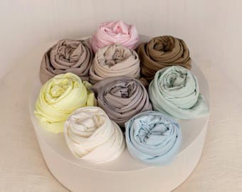 Smooth Stretch Newborn Wrap and Beanbag Backdrop for Newborn Photography Props, Newborn Posing Fabric Beanbag Cover, Newborn Wrap Set