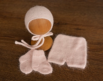 Newborn Knitted Outfit, Unisex Baby Clothing Knitted, Newborn Photography props, Newborn boy coming home outfit, Newborn Knit Overall Boy