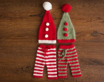 Newborn Christmas Outfit, Newborn Santa Claus Outfit, Christmas Newborn Outfit, Newborn Photography Props, Newborn Christmas Photo Outfit