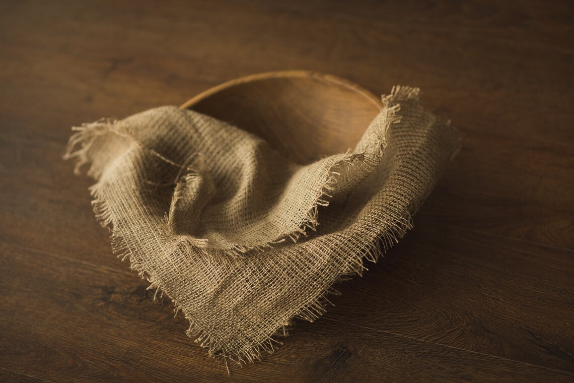Newborn Burlap Blanketjute Burlap Blanketnewborn Etsy