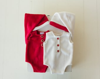 Newborn Christmas Outfit, Newborn Santa Claus Outfit, Christmas Newborn Outfit, Newborn Photography Props, Newborn Christmas Photo Outfit