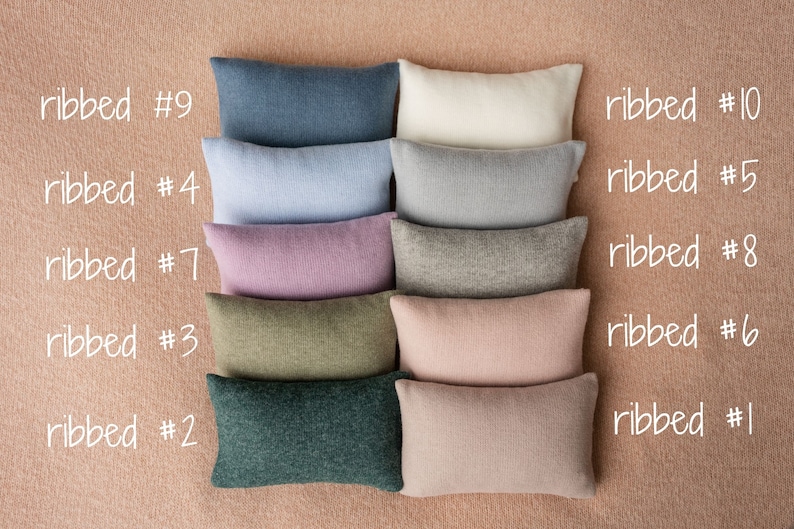 Soft newborn pillow prop – gentle posing support for photography