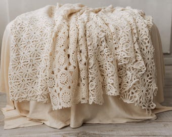 Boho Natural Textured Fabric Backdrop for Newborn Photography props, Newborn Backdrop Fabric, Newborn Fabric Backdrop, Newborn Posing Fabric
