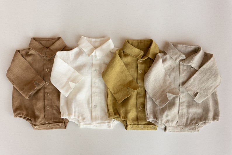 Baby Boy Linen Shirt Baby Linen Outfit for Boy Linen Unisex Etsy