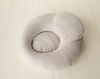 Almohada posadora de nido para recién nacidos, almohada posadora para recién nacidos, posadora de rosquillas para recién nacidos, cápsula posadora para recién nacidos, nido de cubo posante, accesorios de fotografía para recién nacidos