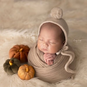 Newborn Velvet Pumpkins Toys, Newborn Pumpkin Decor, Newborn Photography Props Set, Newborn Photo Props, Velvet Pumpkins Fall Decor Autumn image 10