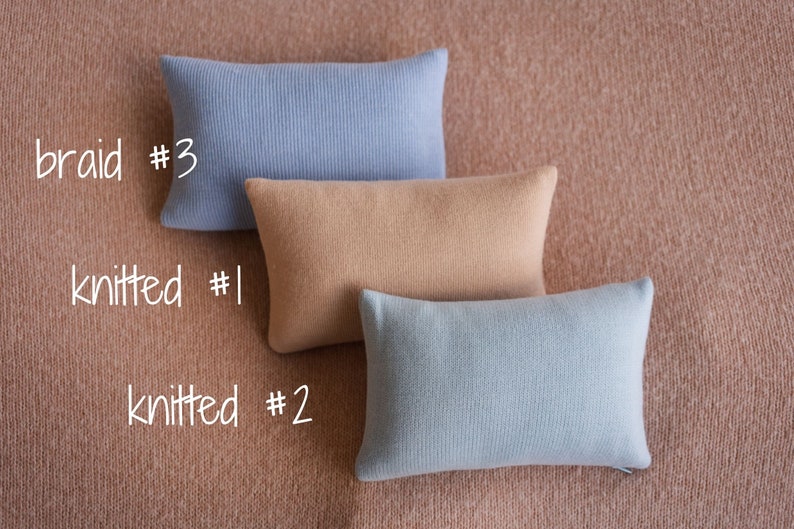 Soft newborn pillow prop – gentle posing support for photography
