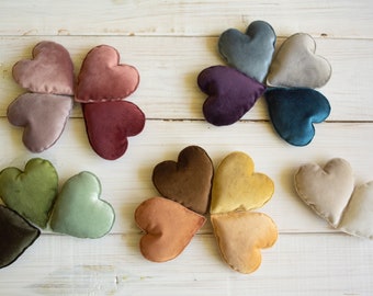 Newborn Velvet Heart Toys, Newborn Heart Decor, Newborn Photography Props Set ,Newborn Photo Props, Newborn Heart Photo Props, Velvet Props