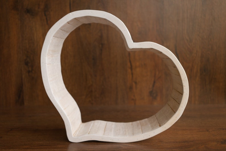 Newborn Wood Heart Bowlnewborn Heart Shaped Bowlwood Found Etsy