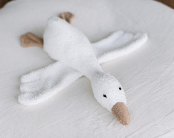 Peluche de ganso de tela Teddy para accesorios de fotografía de recién nacidos, accesorio de ganso de peluche, animal de peluche de bebé ganso, juguete de guardería de herencia