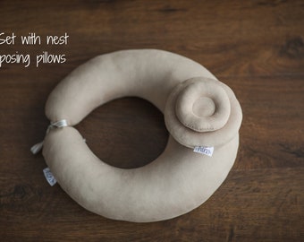 Newborn FILLED Doughnut Poser, Newborn Posing Pillow, Photography Doughnut Poser, Newborn Posing Pod Photo Props, Newborn Photography Props