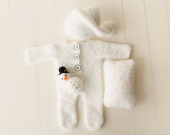 Newborn Snowman Outfit,Newborn Snowman Toy,Newborn Christmas Outfit,Newborn Christmas Photo Props,Newborn Photography Props,Newborn Outfit