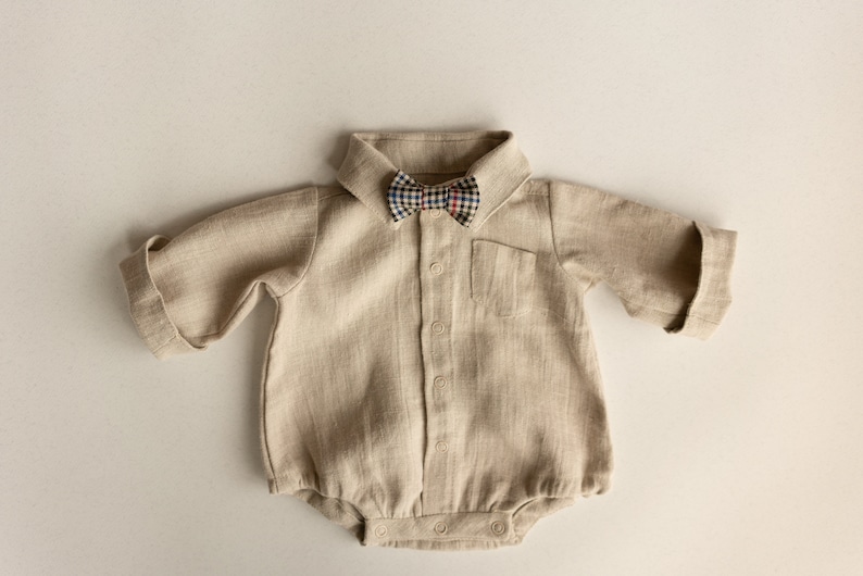 Baby Boy Linen Shirt Baby Linen Outfit for Boy Linen Unisex Etsy