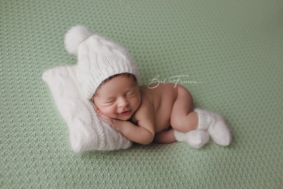 RTS Albornoz de bebé blanco Traje de niño niña Accesorio de fotografía para  recién nacidos Recién nacido/3-6 meses bata de baño Foto prop Traje de  albornoz de bebé Blanco -  México