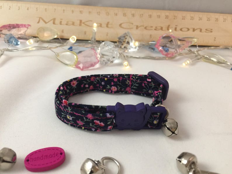 Girl Cat Collar Kitten Collar Adjustable Cat Collar Etsy UK