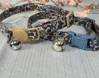 Liberty of London floral Cat Kitten Collar | Safety Breakaway Collar | Cat ID Collar | reflective option