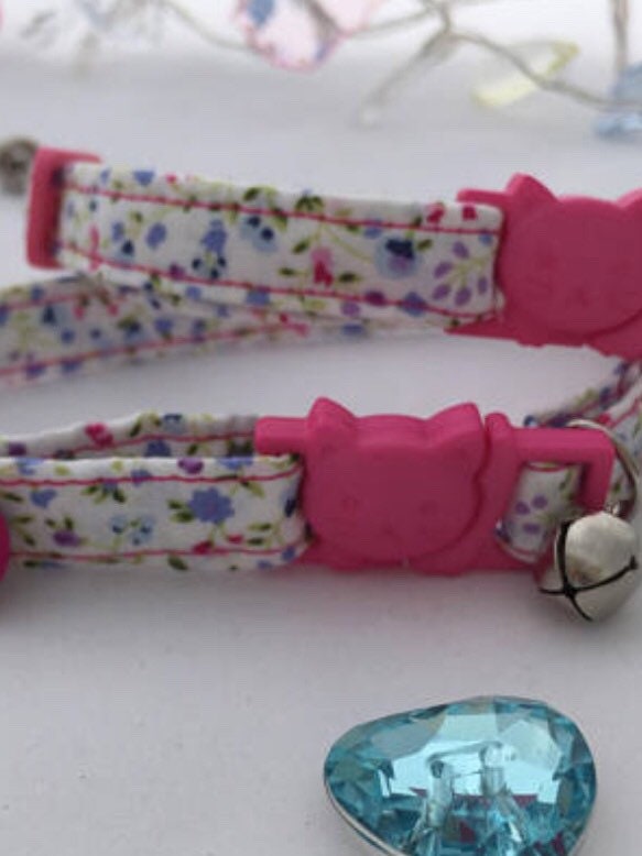 Girl Cat Collar Kitten Collar Adjustable Cat Collar Etsy España