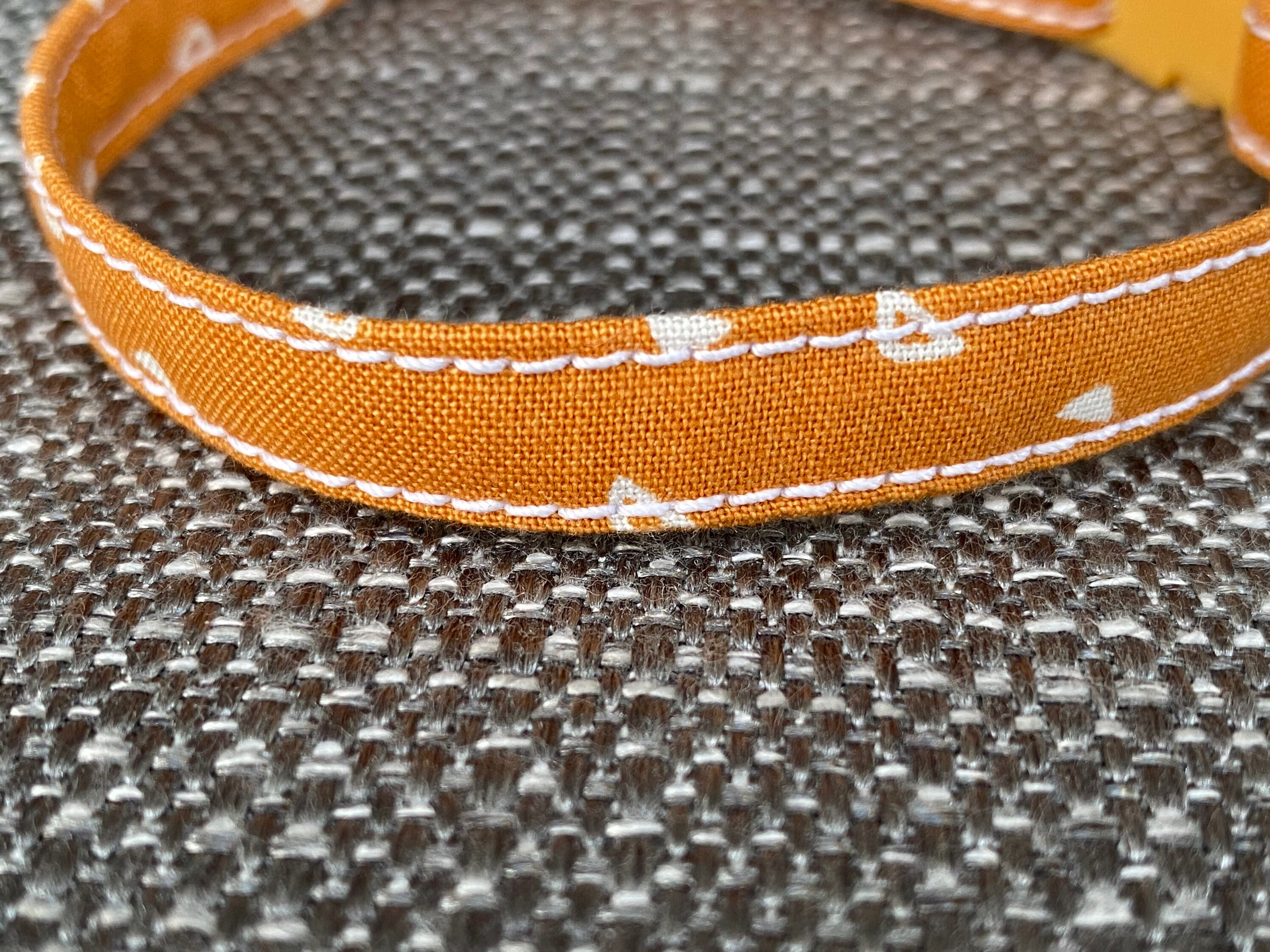 Gold Collar Orange Cat Collar Girl Cat Collar Kitten Etsy